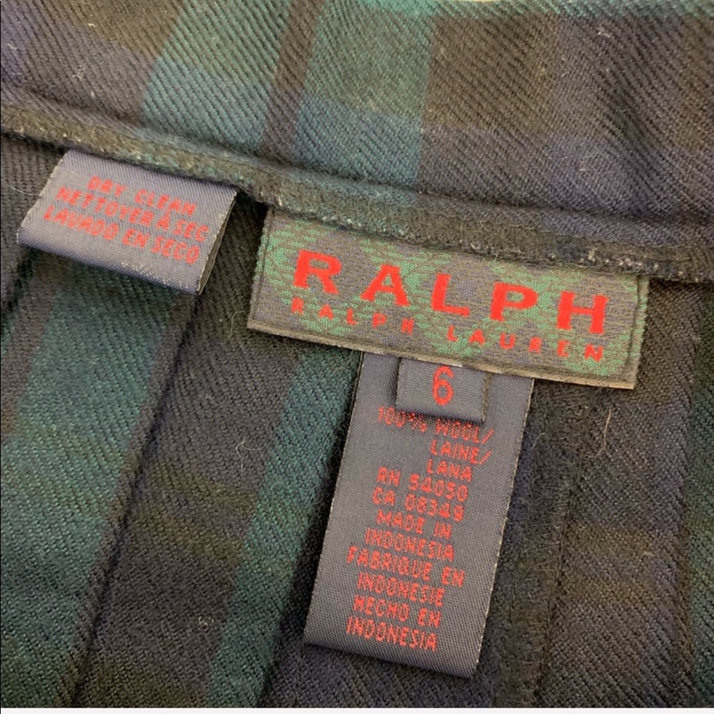 Ralph Lauren Blue and Green Plaid Mini Skirt - Picture 5 of 8